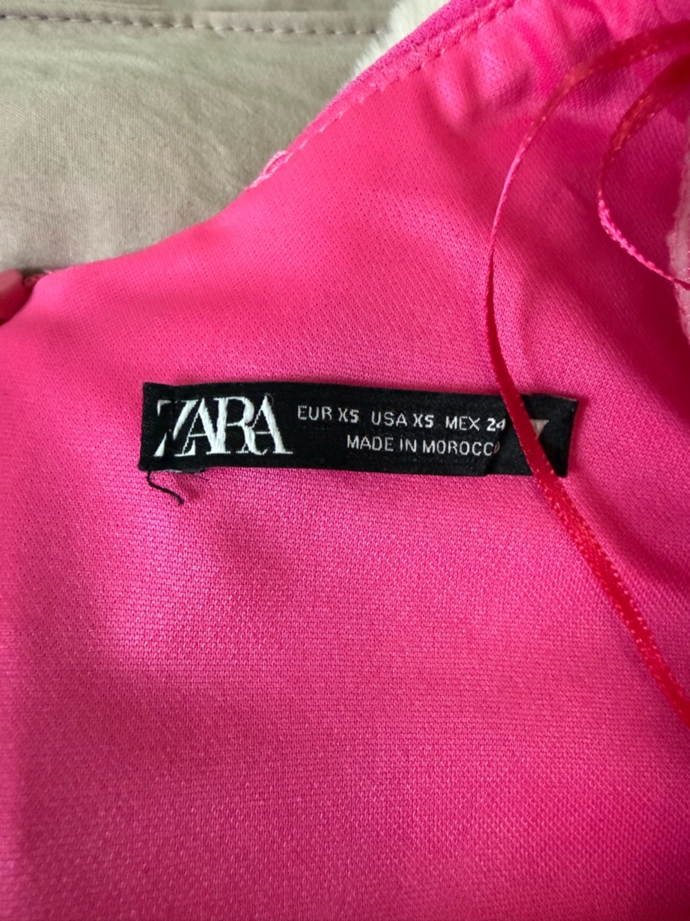 Zara Hot Pink Sleeveless Bodysuit - Picture 2 of 6